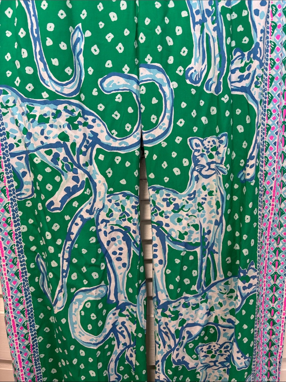 Lilly Pulitzer Green, Blue & Pink Palazzo pants - Picture 7 of 10